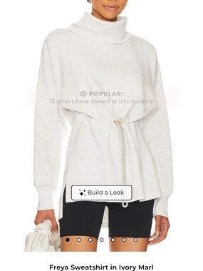 Varley Ivory Marl Freya Sweatshirt